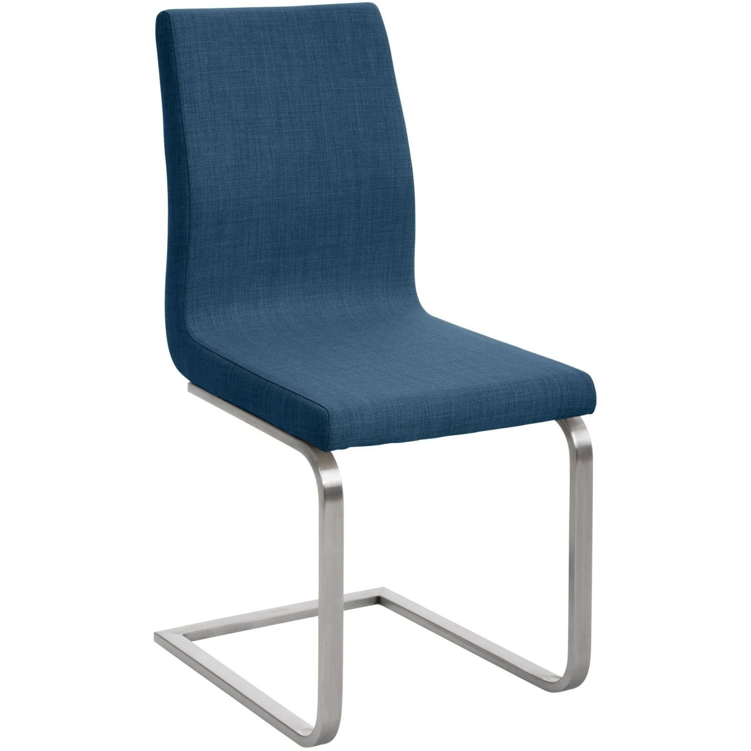 DELUKE Esszimmerstuhl NERAM Stoff Blau 40x50x90cm Essstühle Esszimmerstühle Küchenstühle Wohnzimmerstühle