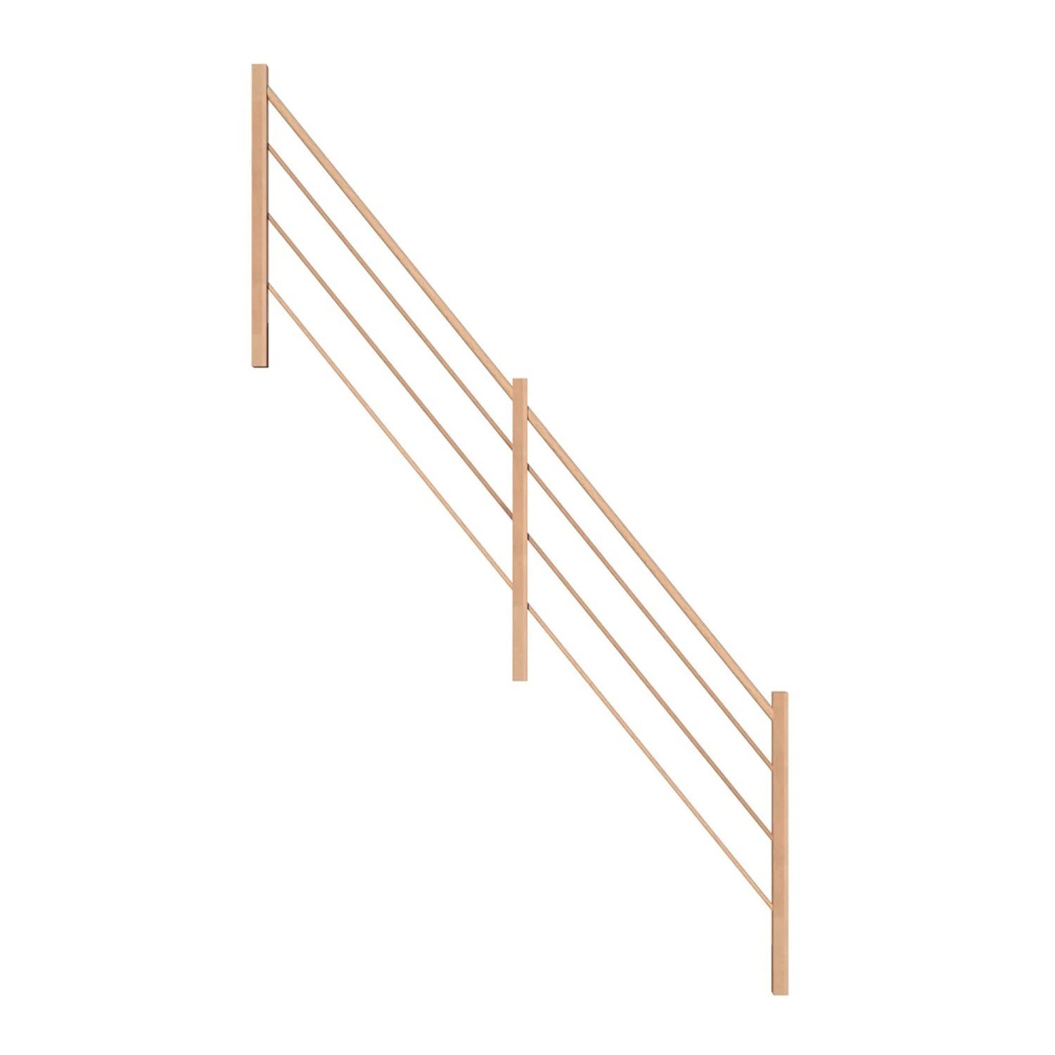 StarWood Holz-Design-Geländer Buche Links FSC® günstig online kaufen