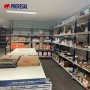 PROREGAL Weitspannregal Maximus Grundregal HxBxT 300 x 150 x 60 cm 5 Ebenen Spanplatten Fachboden Fachlast 475 kg Lichtblau & Lichtgrau_4