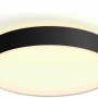 Schwarze Philips Hue Enrave L Deckenleuchte mit Dimmer und warmweißem Licht.