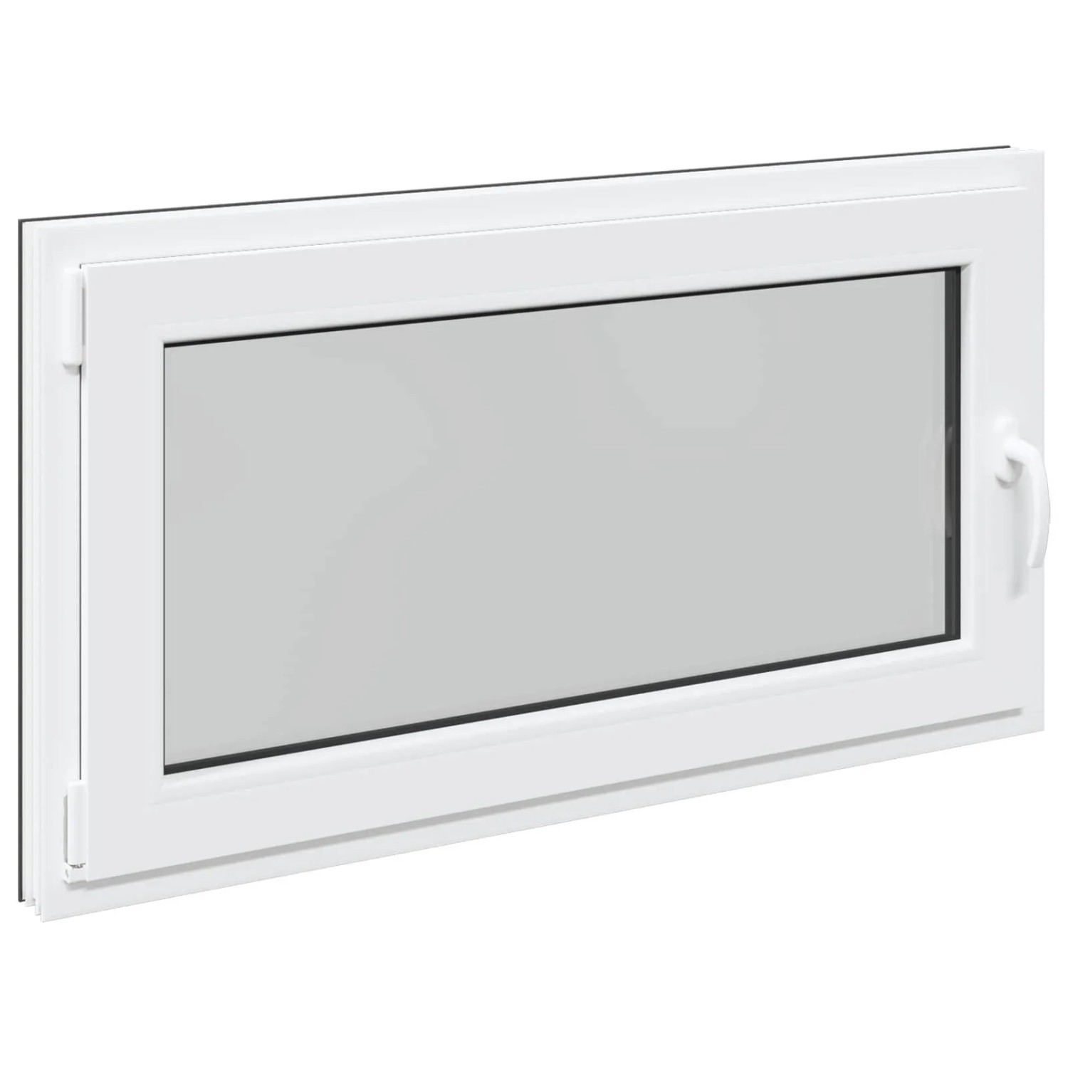 vidaXL Kellerfenster RISOR Anthrazit 110 x 60 cm PVC und Glas 42047340