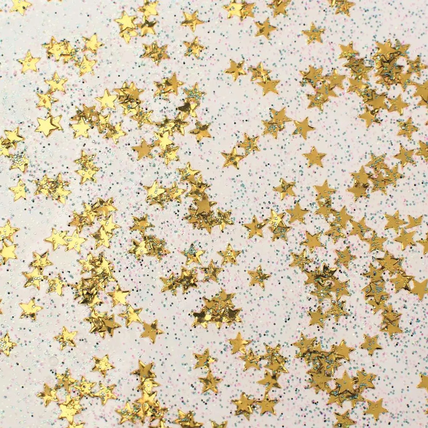 Glitterglue Flasche 53 ml Dosierverschluss Confetti Sterne Gold
