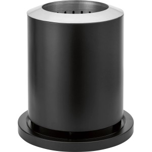 Anthrazitfarbene Tischfeuerschale Luras, Ø 22 cm, für Terrasse und Balkon.