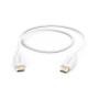 Weißes Hama USB-C auf USB-C Ladekabel, 1 m lang, für Computer & Multimedia.