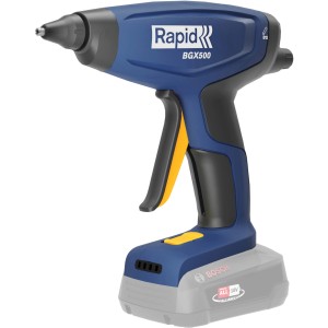 Rapid Akku-Heißklebepistole BGX500 18 V, blau/schwarz, ohne Akku. Ideal für Heimwerker und Profis.