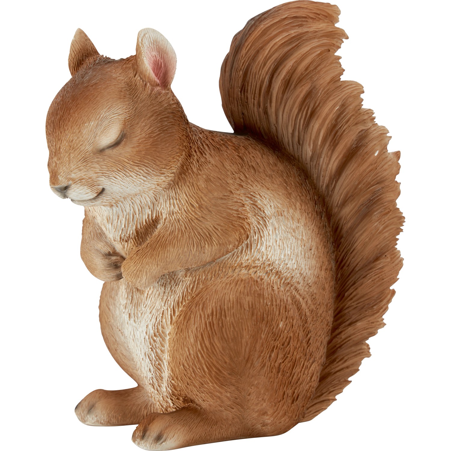 Deko-Figur Eichhörnchen Sitzend 11 cm x 18 cm x 19 cm Dunkelbraun