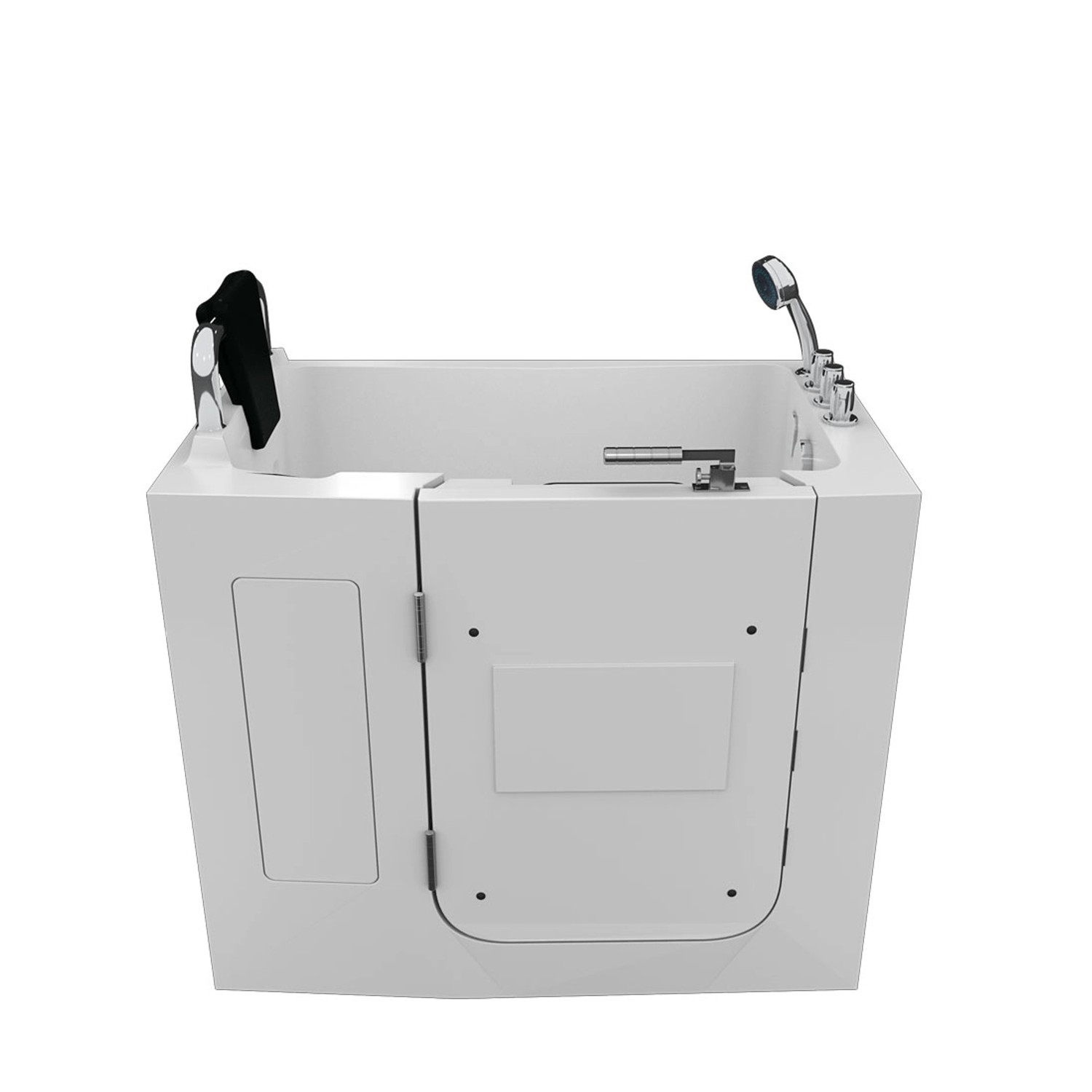 AquaVapore Sitzbadewanne Senioren Wanne Sitzwanne mit Tür S08-TH-B-L 110x68 günstig online kaufen