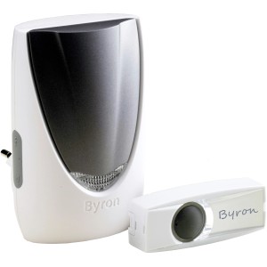 Smartwares Funk-Türklingel Set Byron BY216FE mit Klingeltaster und Empfänger.