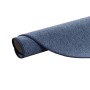 Gerollter, dunkelblauer Snapstyle Feinschlingen Velour Teppich Strong, 200cm Durchmesser.