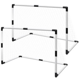 vidaXL 2 Tlg Mini-Fußballtor-Set für Kinder 91,5x48x61 cm 90571