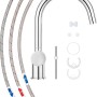baliv Niederdruck Küchenarmatur KI-5150 N Chrom mit Anschlussschläuchen und Befestigungsmaterial.