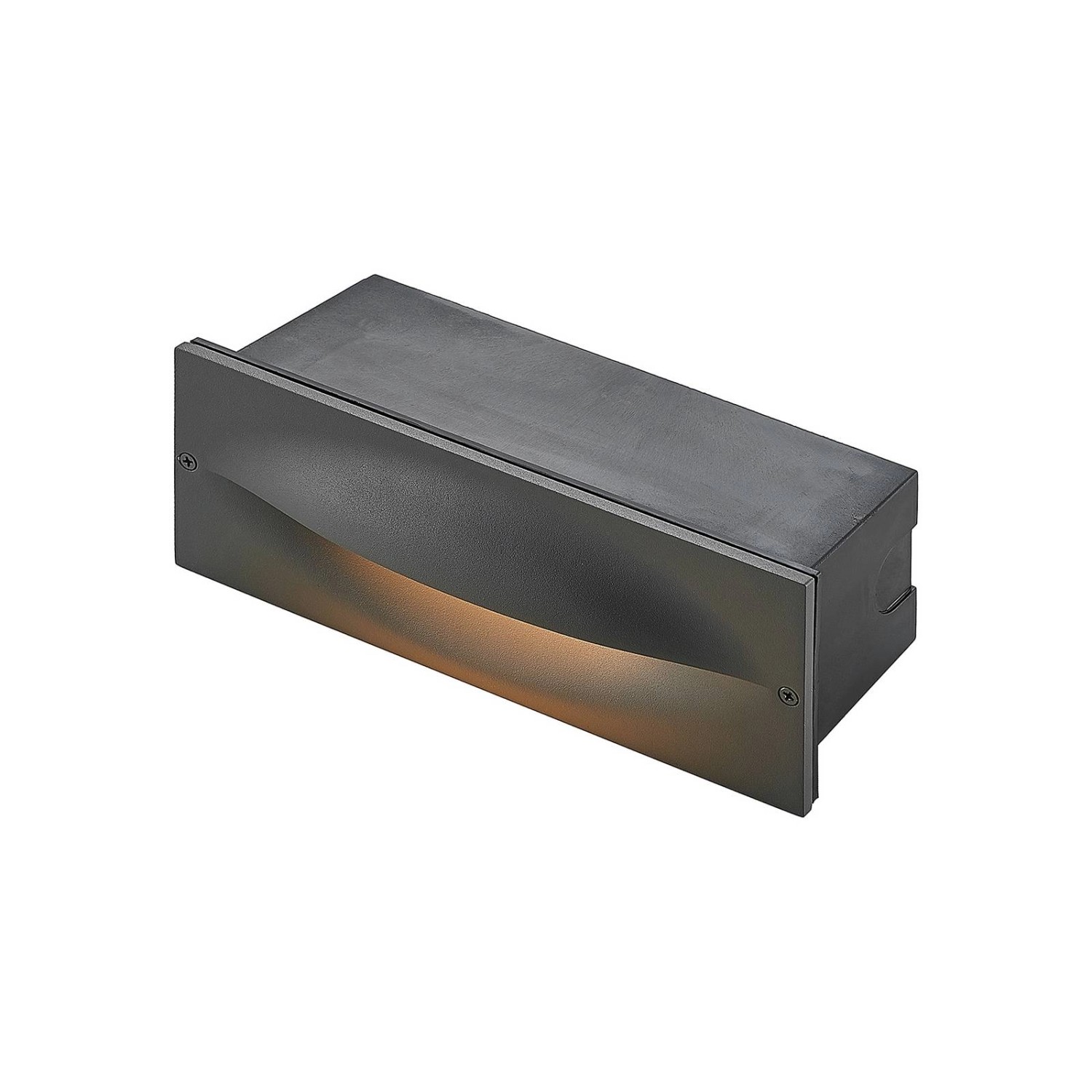 Lucande LED Wandleuchte Außen Zandro 9617100 Modern in Schwarz aus Aluminium 1-flammig