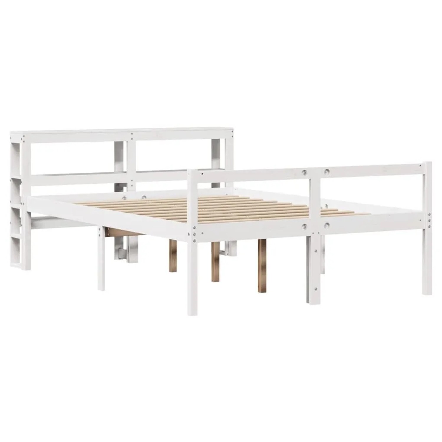 vidaXL Seniorenbett mit Kopfteil ohne Matratze Weiß 120x200 cm 3305864