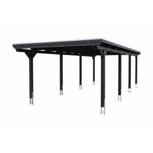 Skan Holz Carport Emsland EPDM-Dach 402 cm x 846 cm Anthrazit