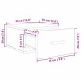 vidaXL Nachttisch 2 Stk Altholz 35 x 35 x 20 cm Holzwerkstoff 882385_14