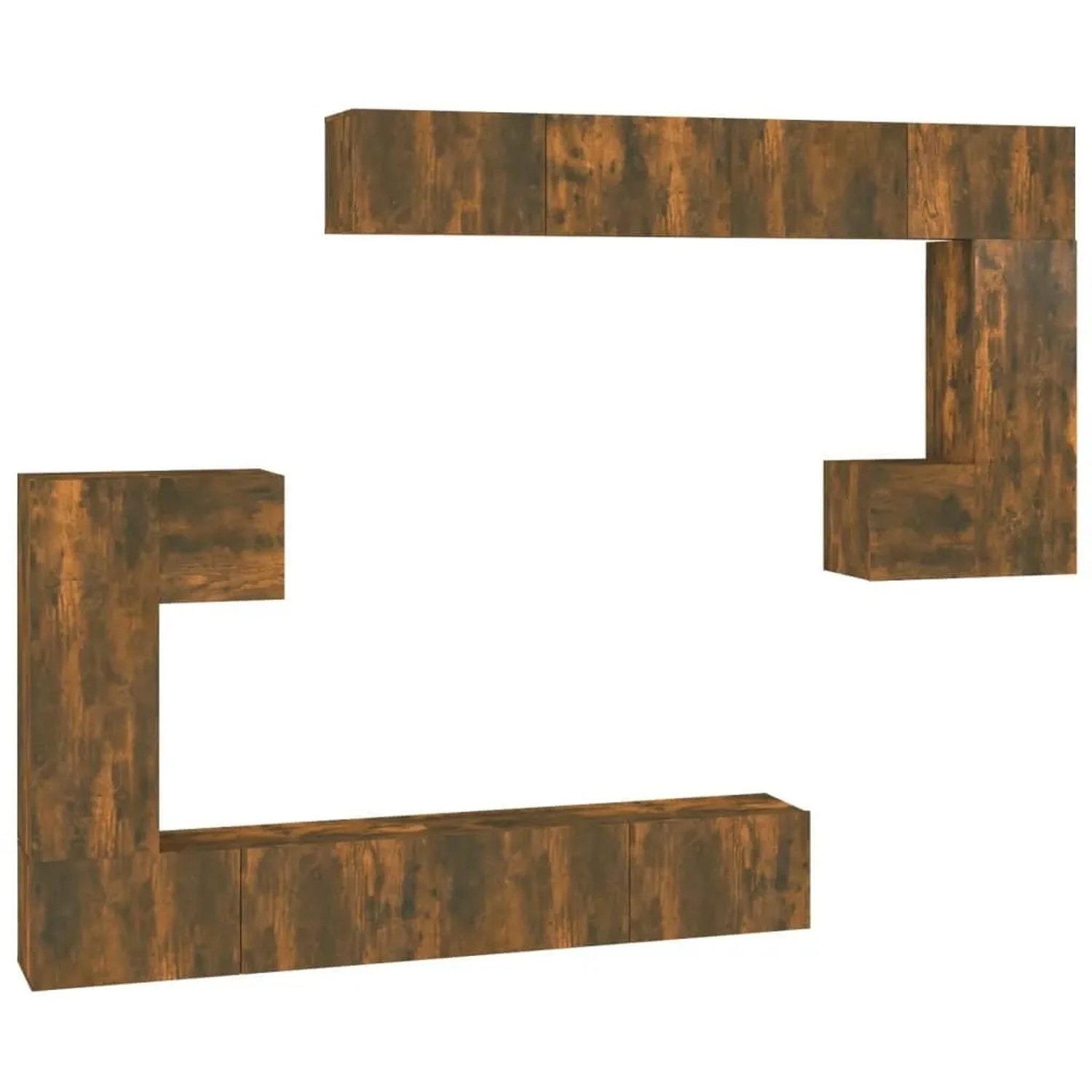 vidaXL TV-Wandschrank Räuchereiche Holzwerkstoff 3114595