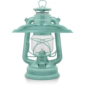 Feuerhand Sturmlaterne Baby Special mit Reflektorschirm in Lichtgrün.