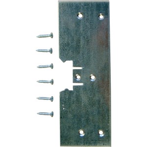 Bandverstärkungsset für Getadoor Zargen, Stahlblech mit Schrauben zur Verstärkung von Türzargen.
