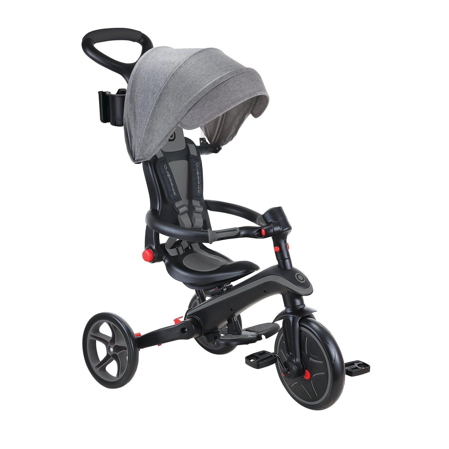 Globber Explorer Trike Foldable 4in1 Kinderwagen Dreirad Laufrad 10/8,5 Zol günstig online kaufen
