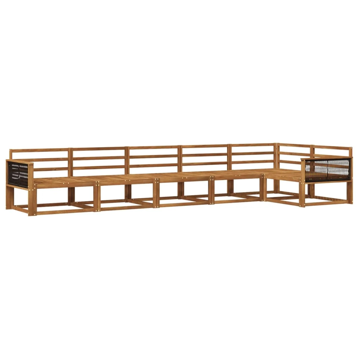 vidaXL Outdoor-Sofagarnitur 6 Stk Natur Massivholz Akazie 3382602