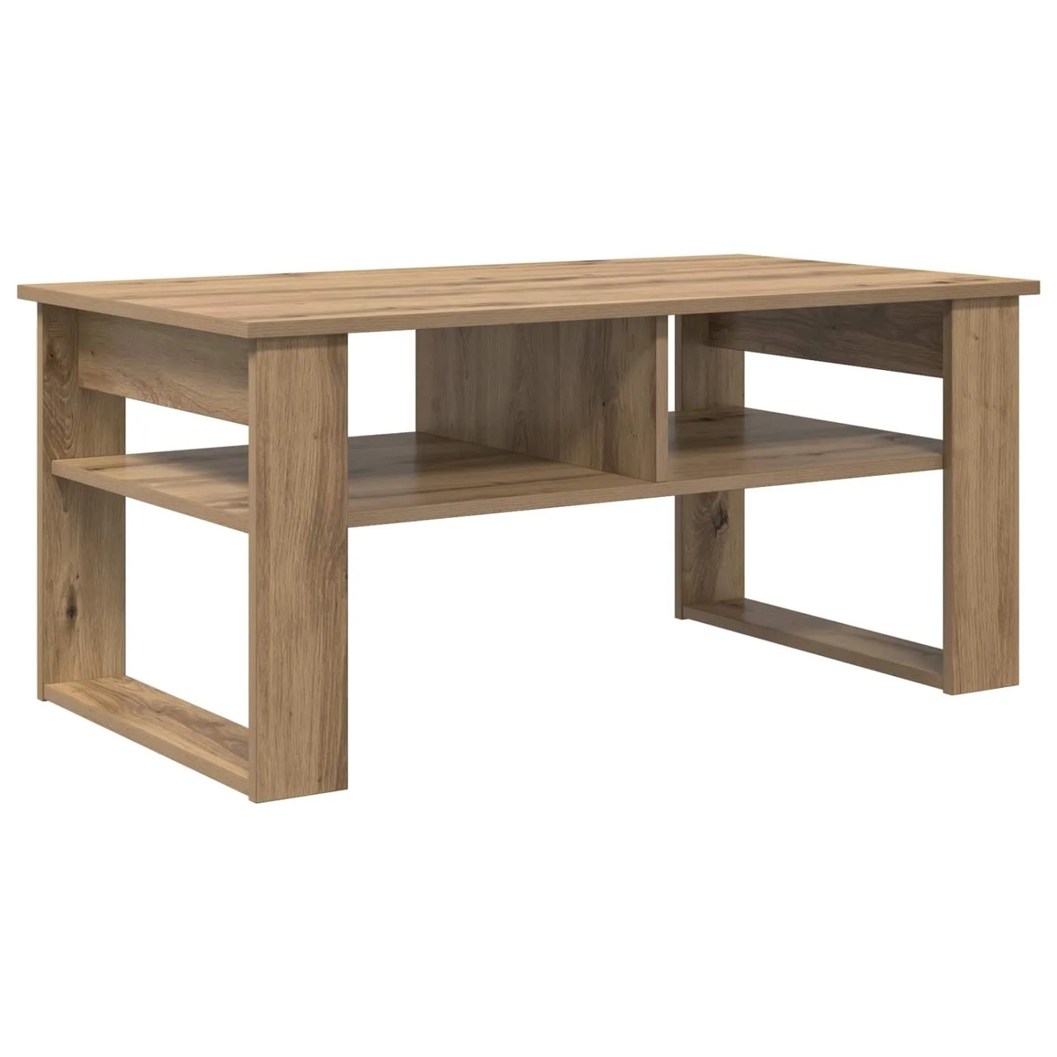 vidaXL Couchtisch Artisan-Eiche 96 x 54 x 44 cm Holzwerkstoff 8000155