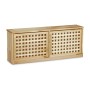 Relaxdays Schuhkipper Holz Walnuss mit Kippfächern 38 cm x 94 cm x 20 cm 7,5 kg_3