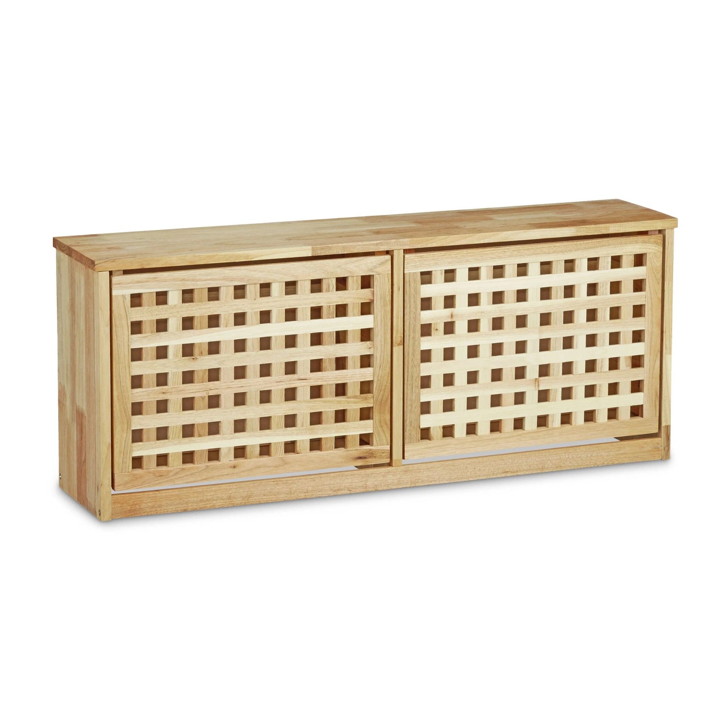 Relaxdays Schuhkipper Holz Walnuss mit Kippfächern 38 cm x 94 cm x 20 cm 7,5 kg_3