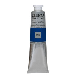 Lukas Cryl Studio Acrylfarbe Phthaloblau in Aluminiumtube, 75ml.