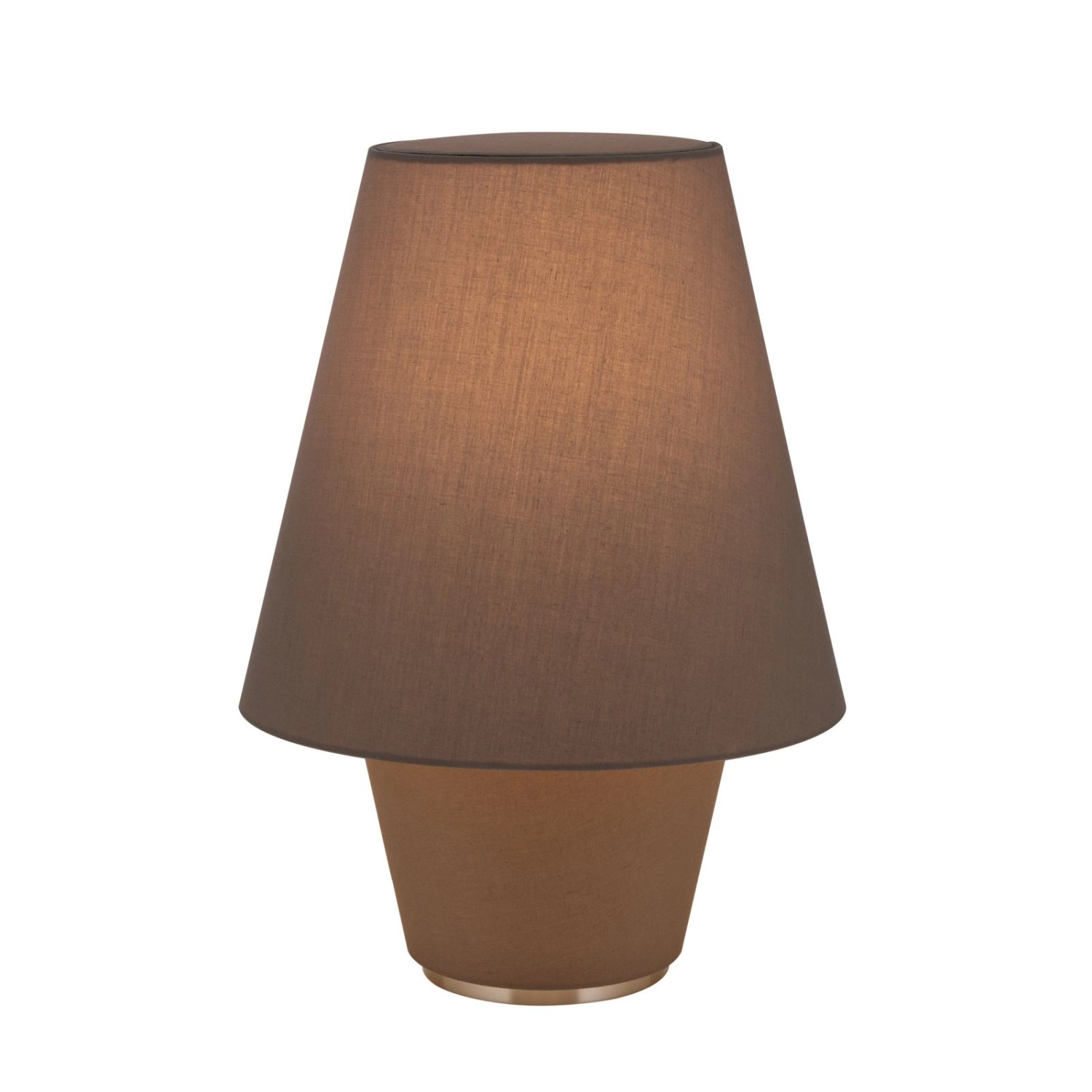 Orion Leuchten Tischleuchte Twins Medium 1 x E27 Braun günstig online kaufen