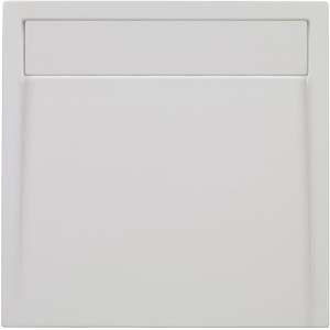 Rechteckige, weiße Ottofond Duschwanne Plateau, 120x90 cm, mit Rinnenablauf. Ideal für moderne Bäder.