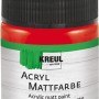 Kreul Acrylfarbe Matt Brillantrot, 50 ml, für Bastelarbeiten und Kunstprojekte.