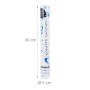 Relaxdays Konfettikanone Blau Silber, 40 cm Konfetti-Shooter für Hochzeit, Geburtstag, Silvester.