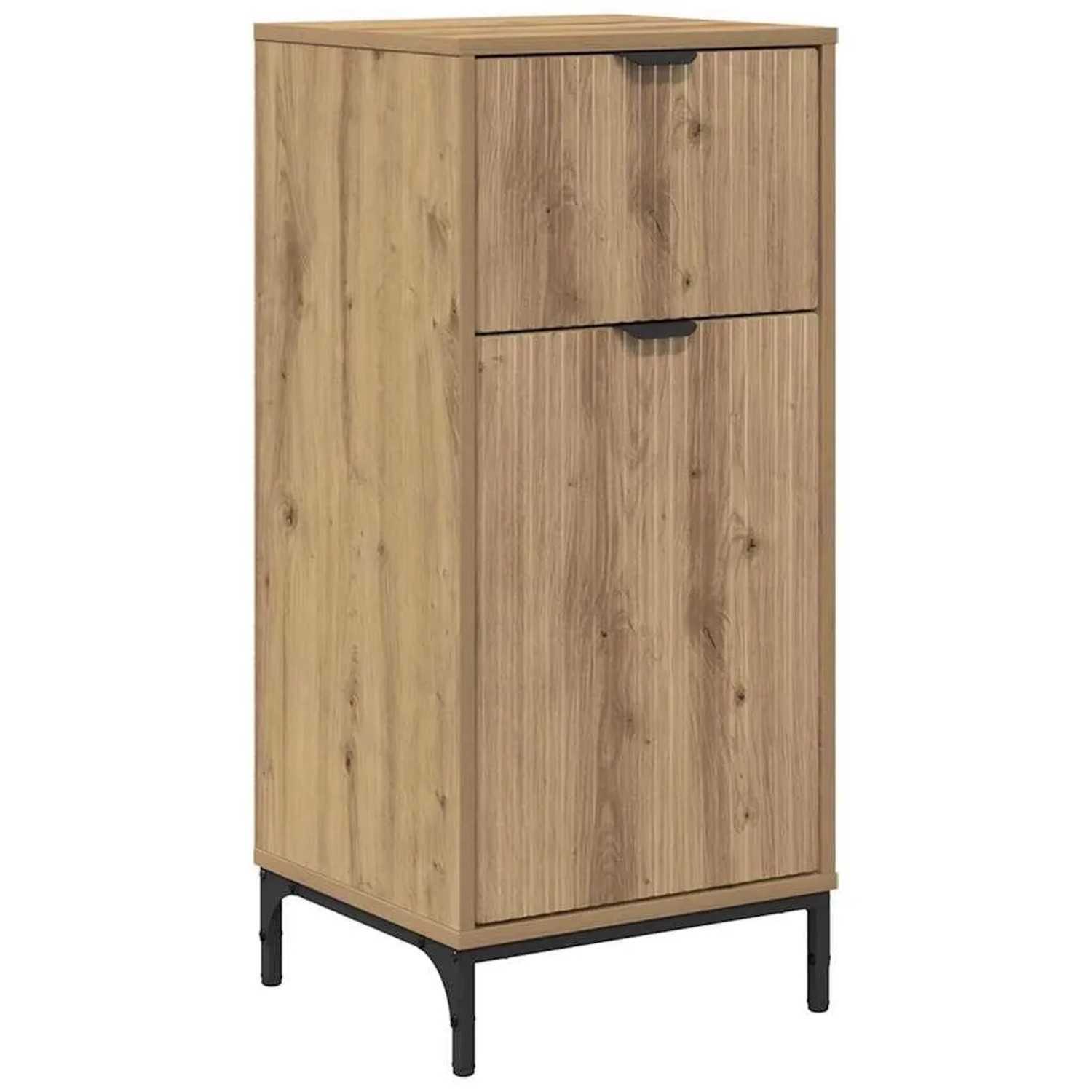 vidaXL Badezimmerschrank mit Speicher Artisan-Eiche 39,5 x 36 x 88 cm 883403