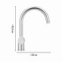 Chromfarbene baliv Niederdruck Küchenarmatur KI-5150 N für Boiler/Untertischgeräte.