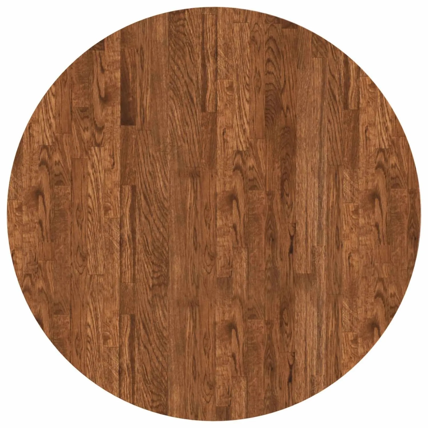 vidaXL Tischplatte Hellbraun Ø 80 x 2,5 cm Massivholz Eiche 42016004