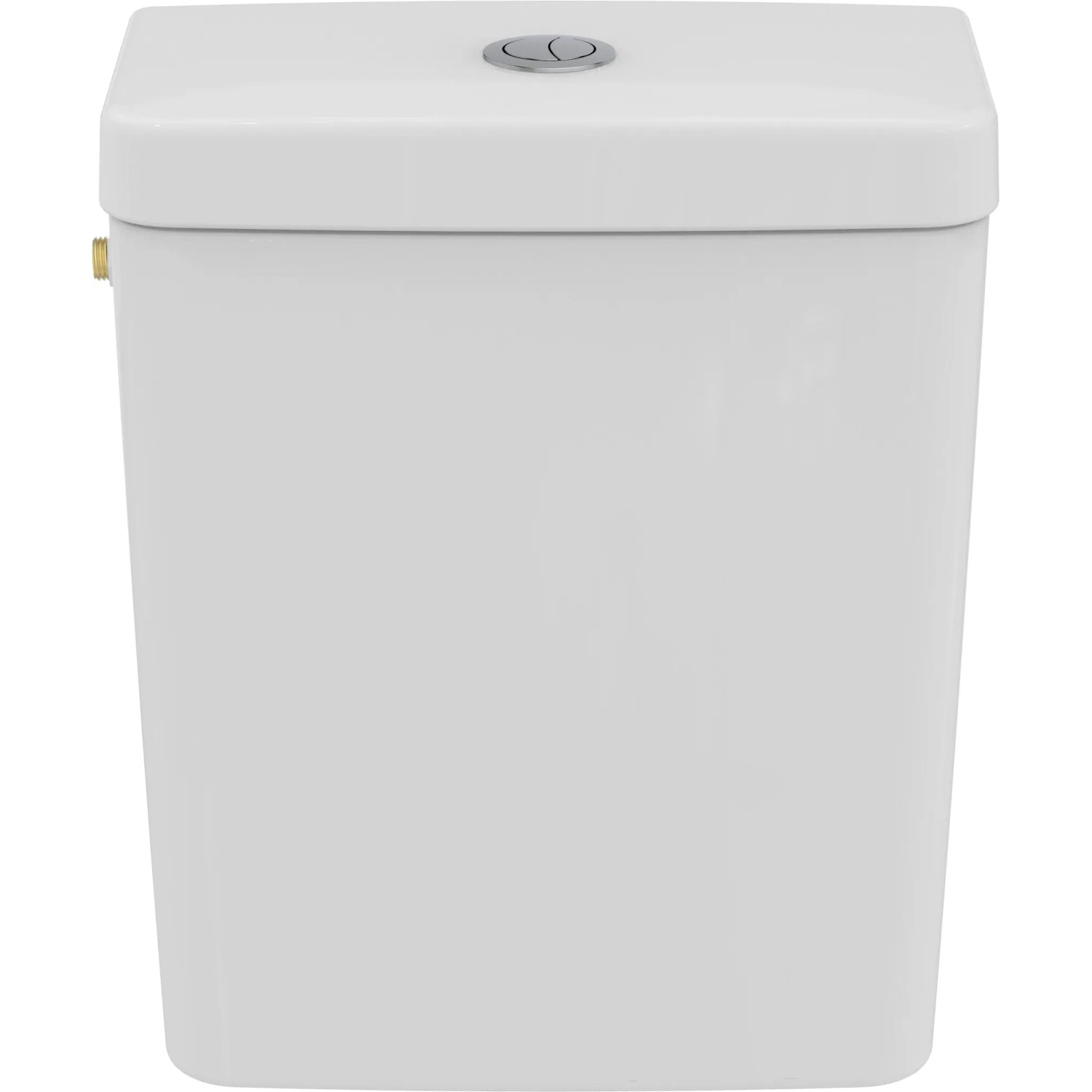 Weißer Ideal Standard Connect Cube Aufputzspülkasten mit seitlichem Zulauf.