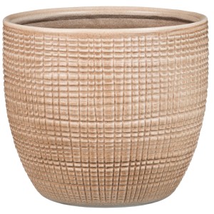 Scheurich Übertopf 866, Ø 14 cm, Canela, aus Keramik mit Textur.