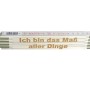 Stabila Zollstock mit Lasergravur 'Ich bin das Maß aller Dinge', 2 Meter, aus Holz.