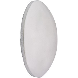 Weißer, selbstklebender Wagner System Türstopper Big Dot für die Wandmontage.