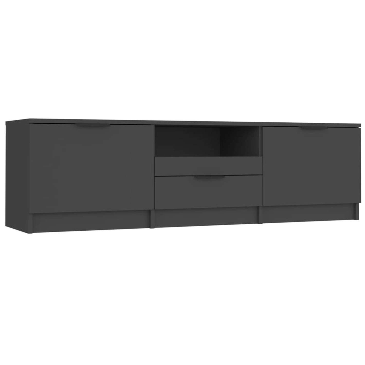 VidaXL TV-Schrank Schwarz 140x35x40 cm Holzwerkstoff günstig online kaufen