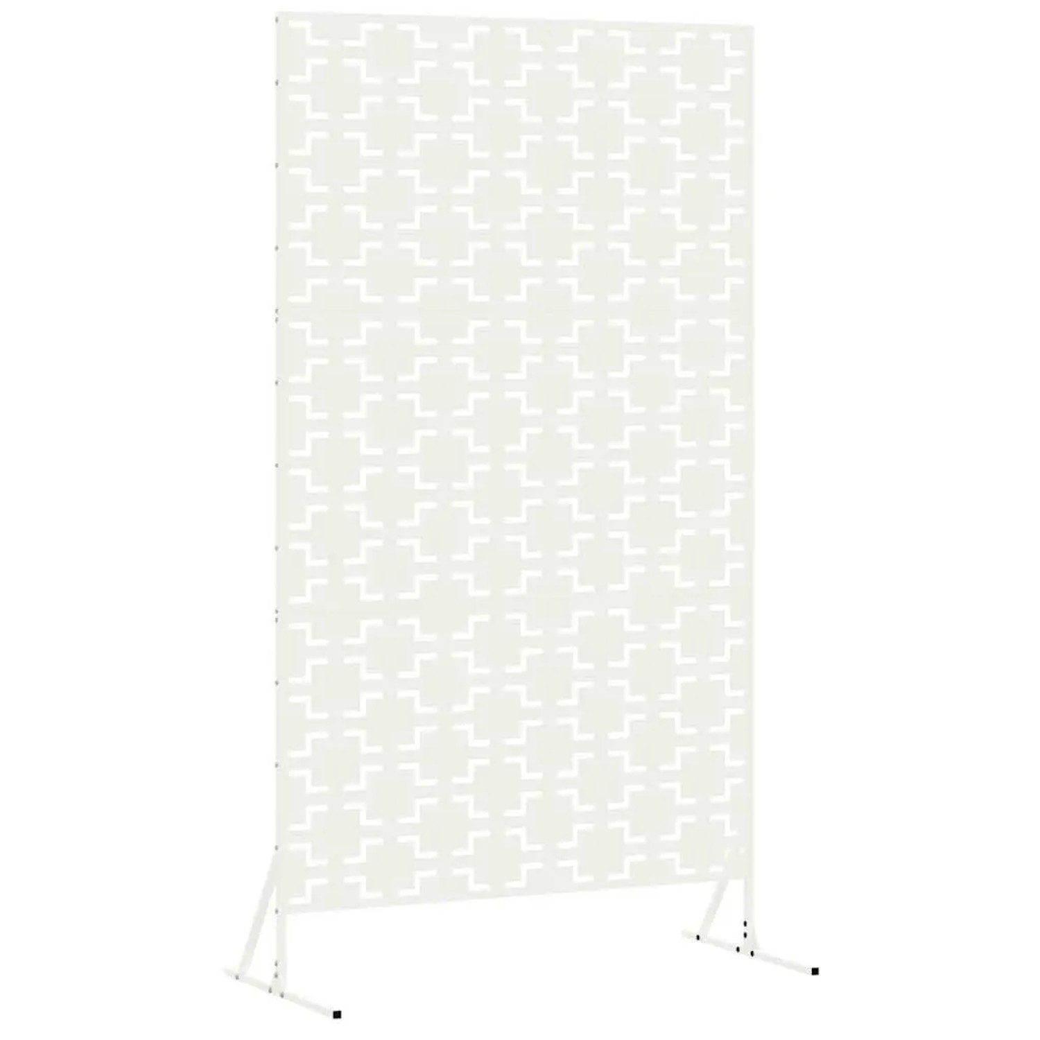 vidaXL Sichtschutz Weiß 100 x 50 x 180 cm Stahl 868578