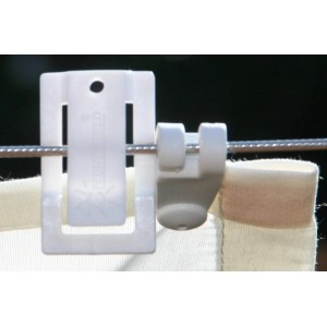 Floracord Laufhakenstopper 4er-Set für Sonnensegel, verhindert Verschieben.