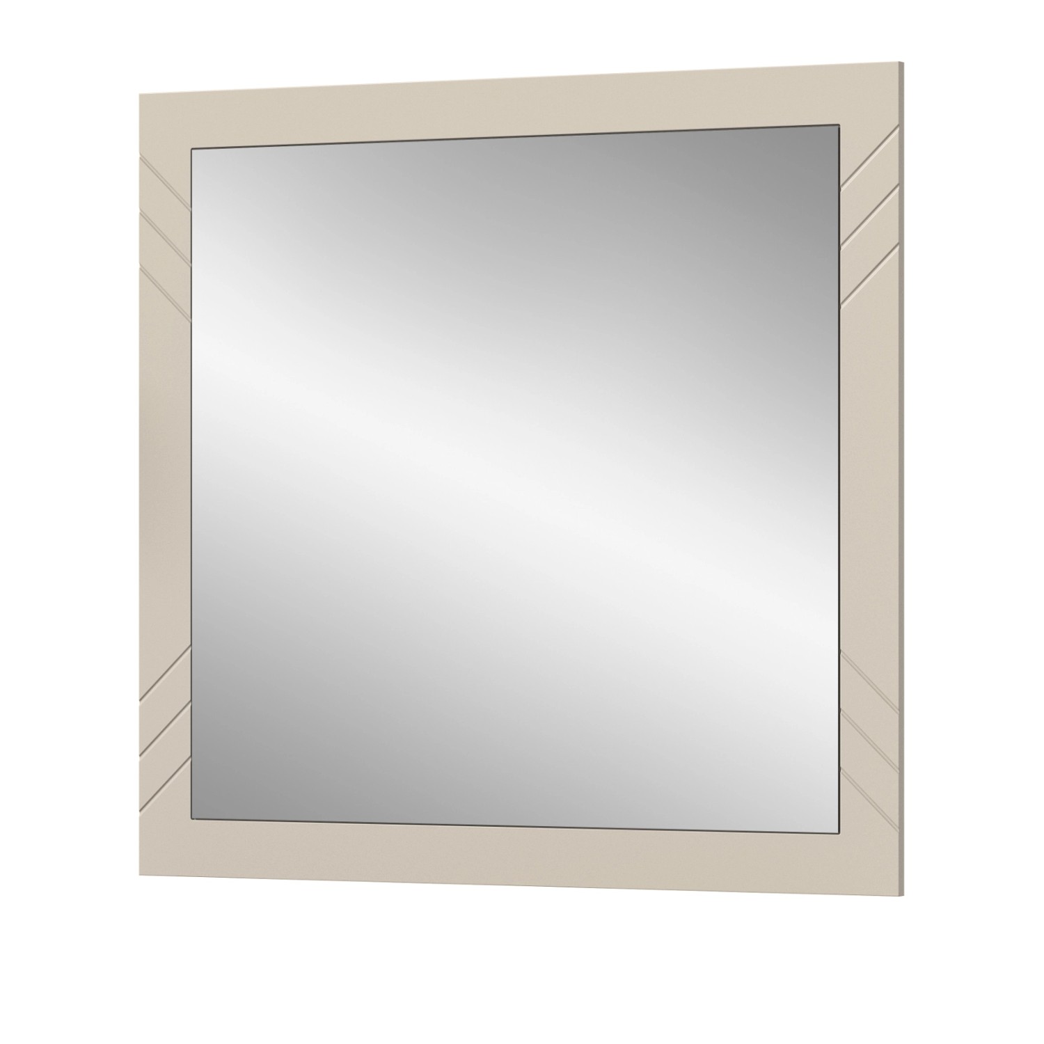 Inn.Furn Garderobenspiegel Sand 80 x 80 cm mit Rahmen Apunti