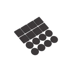 Selbstklebende Rutschstopper, extra soft, eckig und rund, 16er Set für Möbel und Oberflächenschutz.