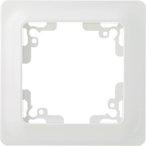 OBI Abdeckrahmen Penelope, 1-fach, polarweiß, für Feuchtraumschalterprogramme.