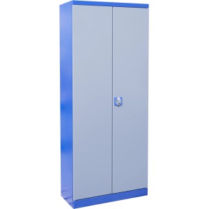 Güde Werkzeugschrank TYP B, Grau-Blau, mit zwei Türen und vier verstellbaren Fachböden.