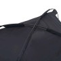 Detailansicht: Schwarzes vidaXL Hundebett (76x62x70,5 cm) aus Stahl. Hundekörbchen mit Rahmen.