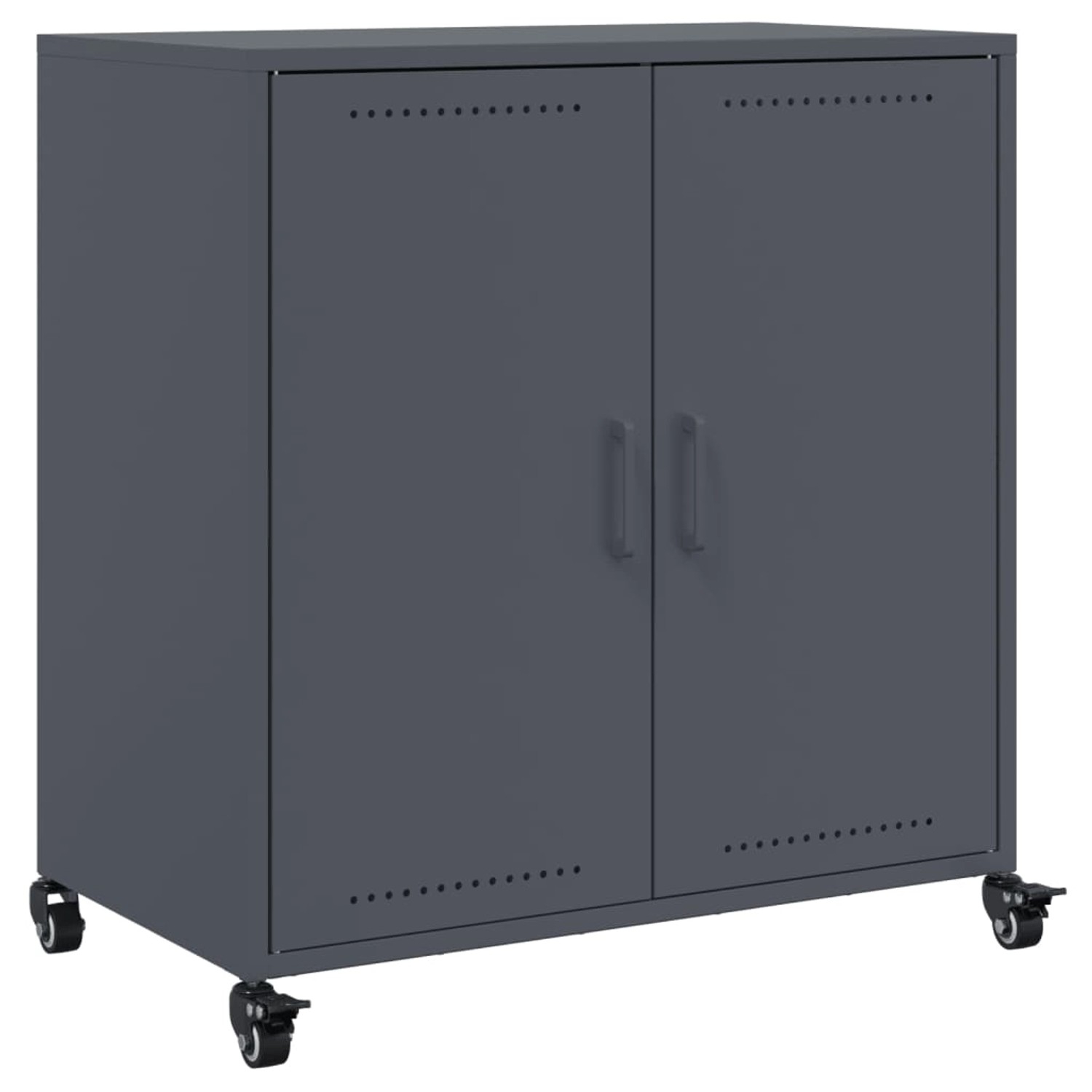 vidaXL Sideboard Anthrazit 68x39x72 cm Stahl 846658 günstig online kaufen