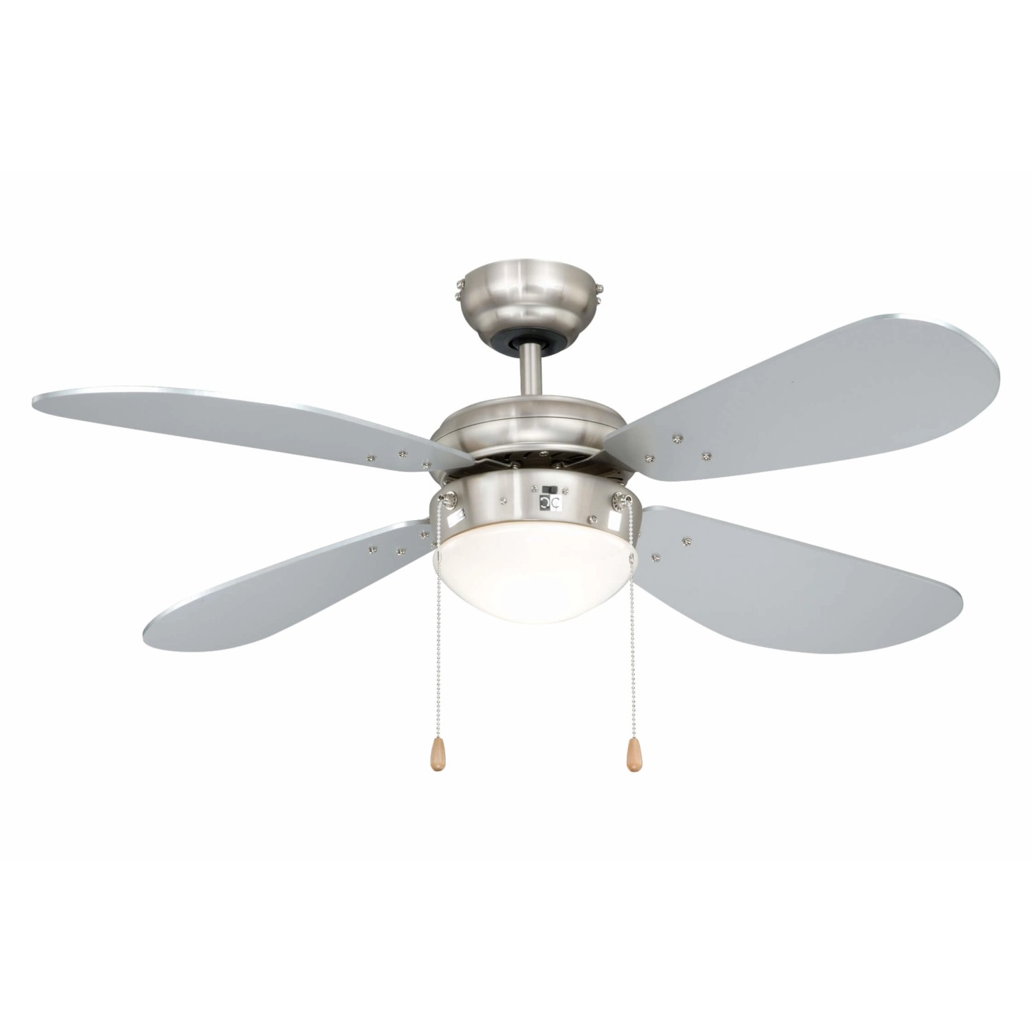 AIRERYDER Deckenventilator Classic 105 cm Nickel - Silber mit Beleuchtung u günstig online kaufen