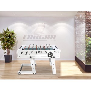 Weißer, faltbarer Cougar Tischkicker Scorpion Kick für Spiel & Spaß im Innenbereich.